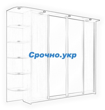 Ремонт угловых шкафов купе в Киеве Ремонт угловых шкафов купе